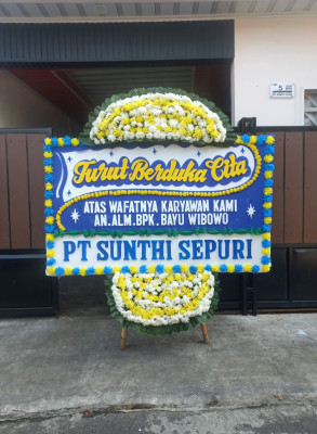 Papan Bunga Duka di Sukamampir